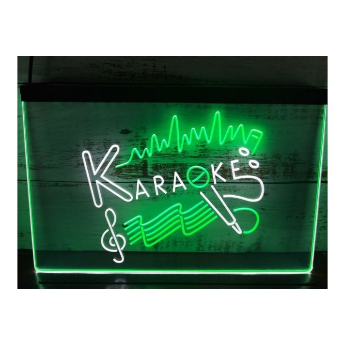 Karaoke Two Tone Hanging Neon Sign