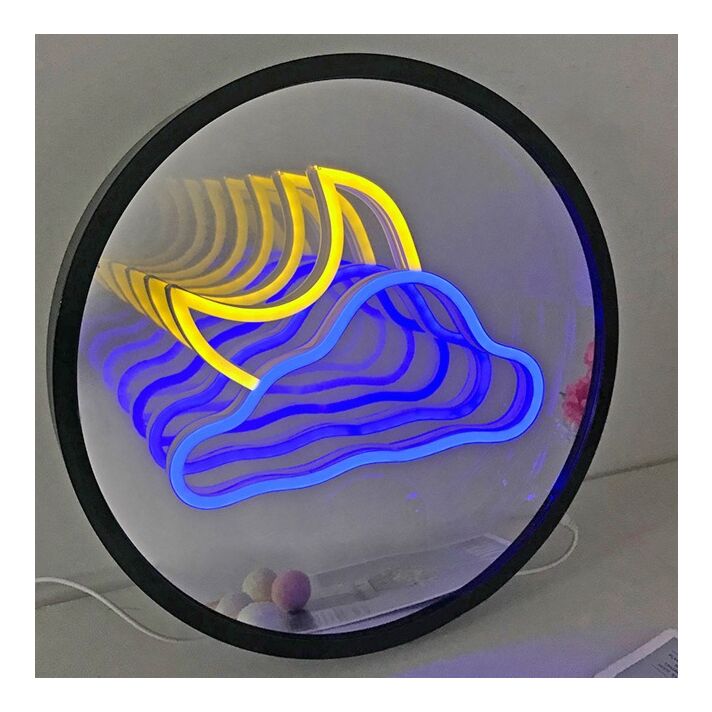 Dreamy Cloud and Moon 3D Mirror Effect
