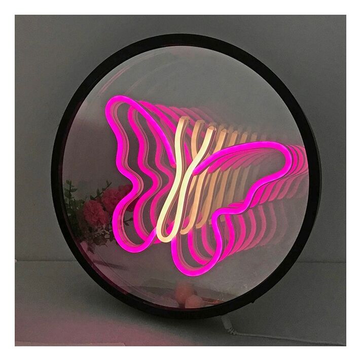 Elegant Butterfly 3D Mirror Effect