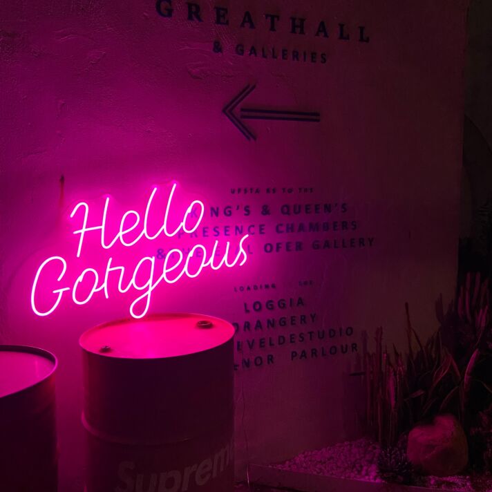 Hello Gorgous2  neon sign