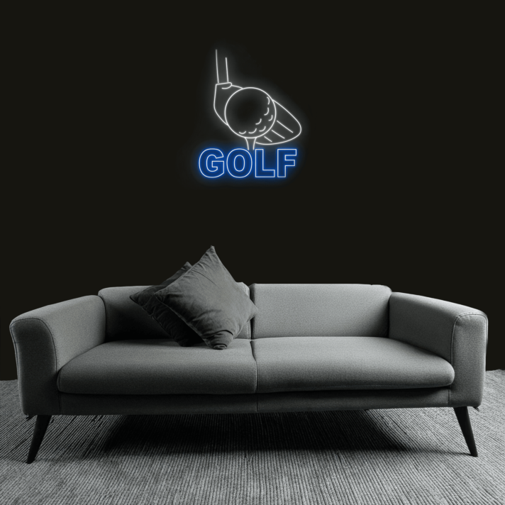 Customize Golf Swing Icon Neon Sign