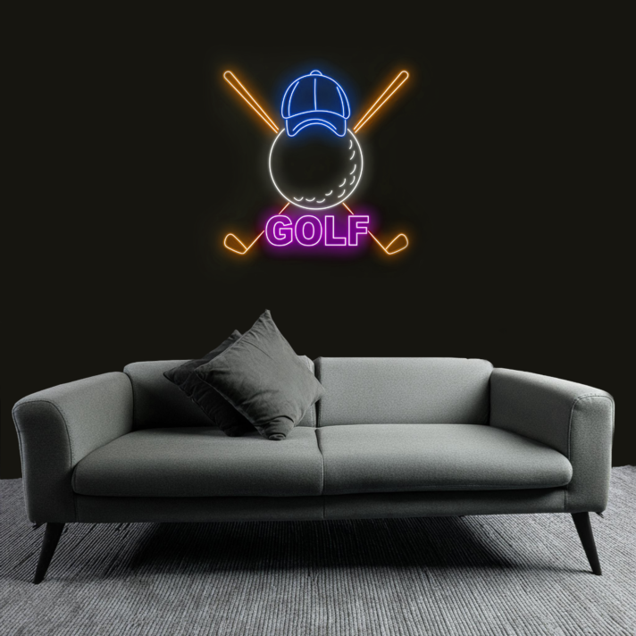 Customize Golf Gear Set Neon Sign