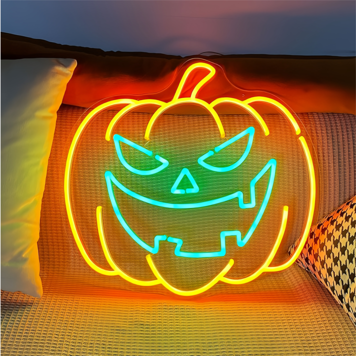 Halloween Pumpkin Neon Sign