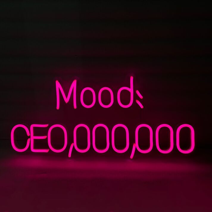 Mood CEO neon sign