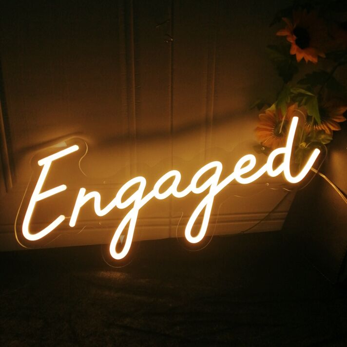 Engaged Neon Sign to Light Up Your Room