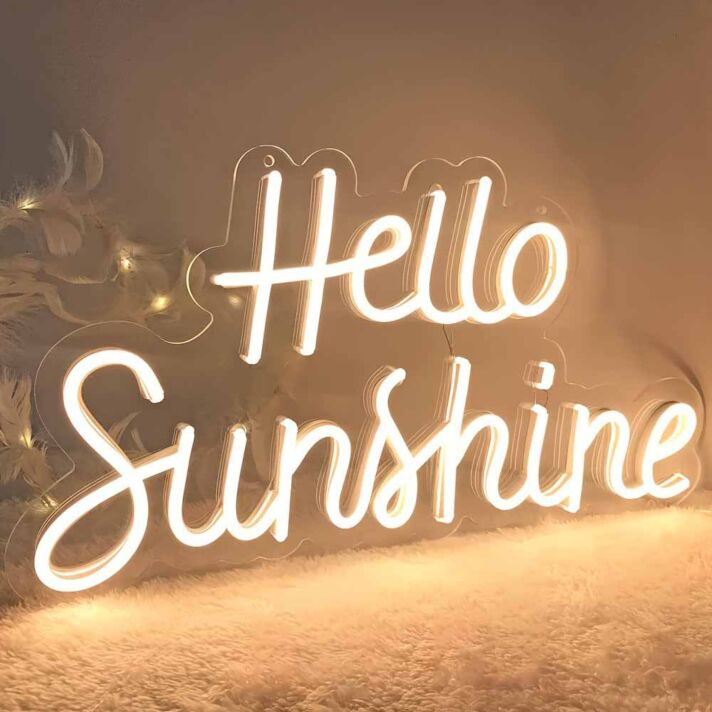 Hello Sunshine Wedding Neon Sign