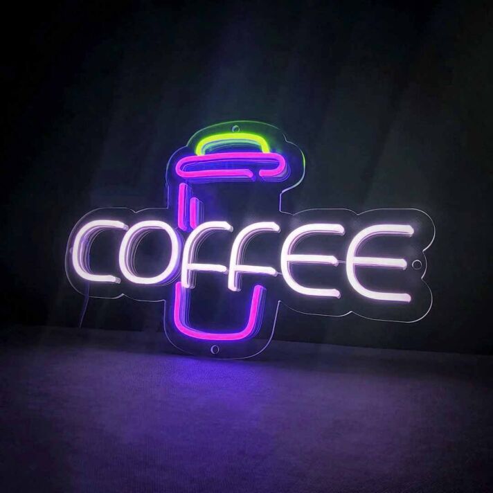 Customize Coffee Bold Neon Sign
