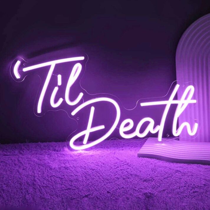 Death Marriage Room Wall Neon Sign