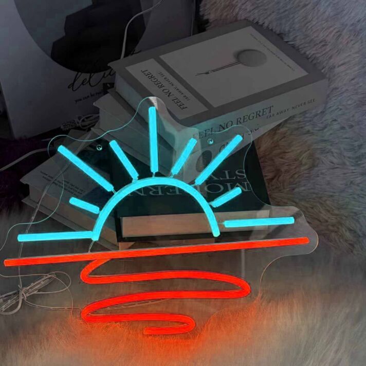 Sunrise Over the Sea Neon Sign