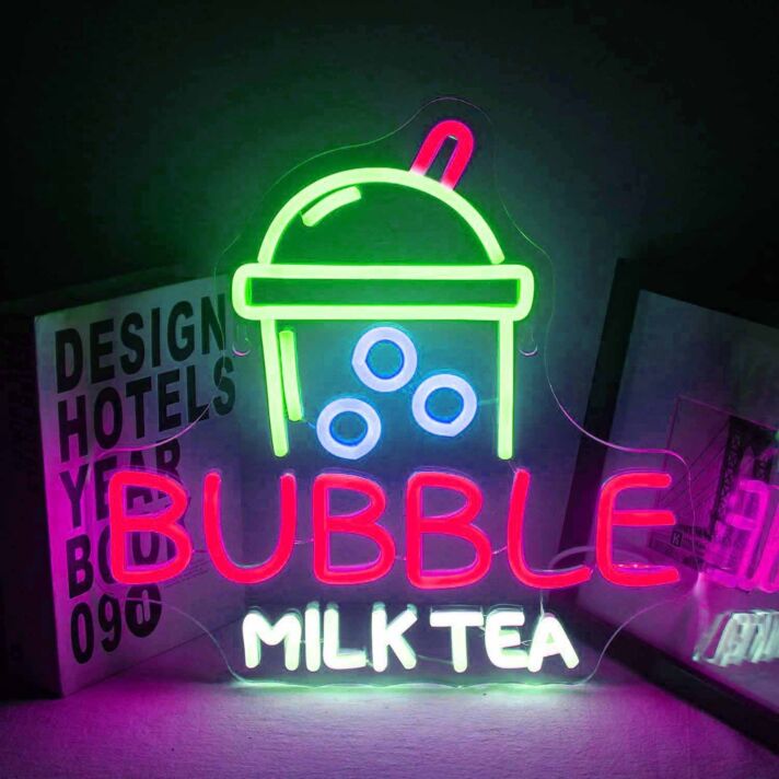 Customize Summer Ice Cream Cool Delightful Neon Sign