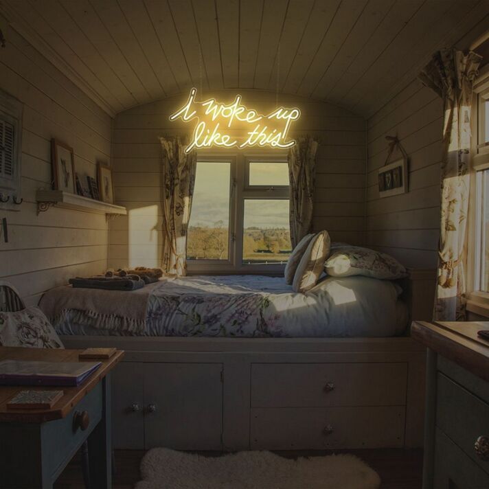 I Woke Up Like This Neon Sign for Personal Statements