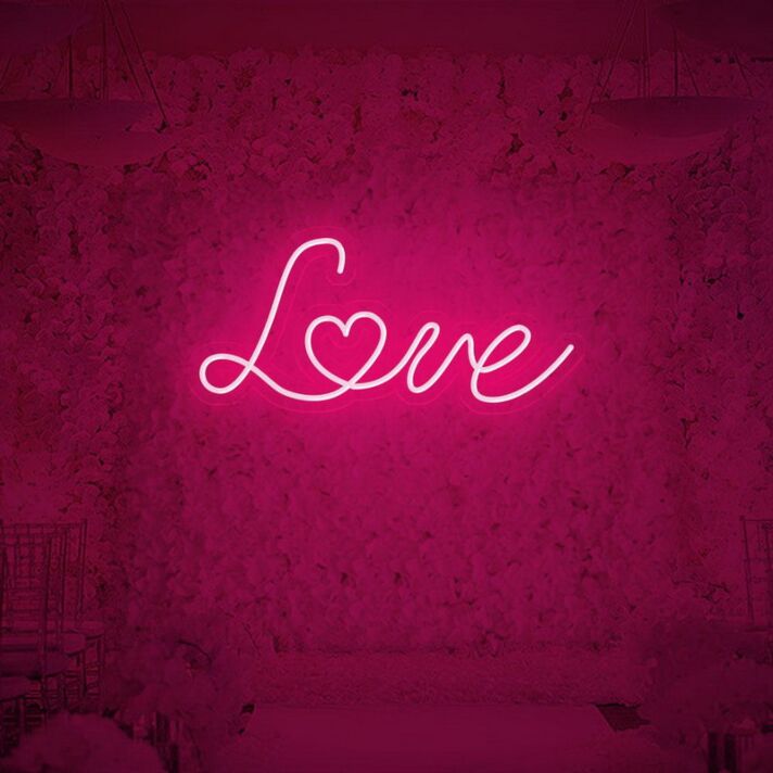 Love Neon Sign for Romantic and Loving Spaces