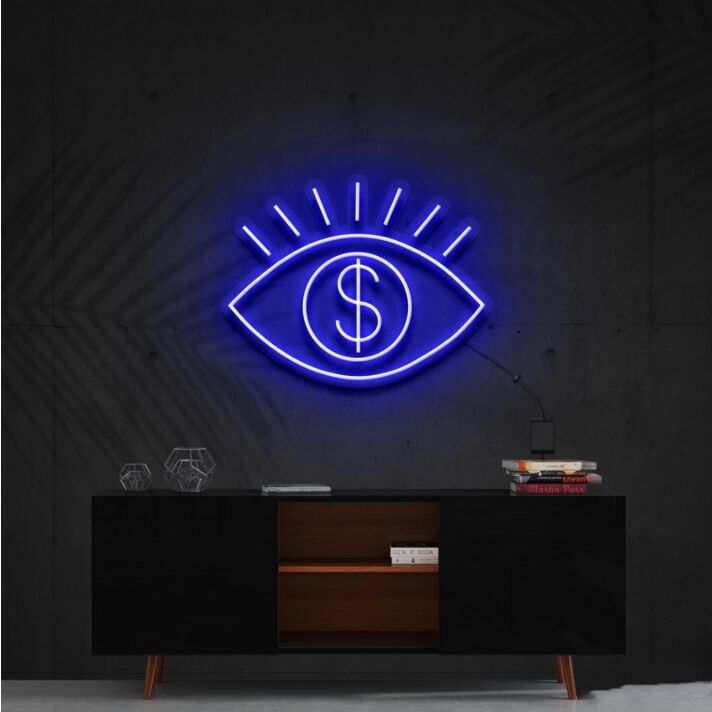 All Eye See Is Money Neon Sign for Bold and Motivational Spaces