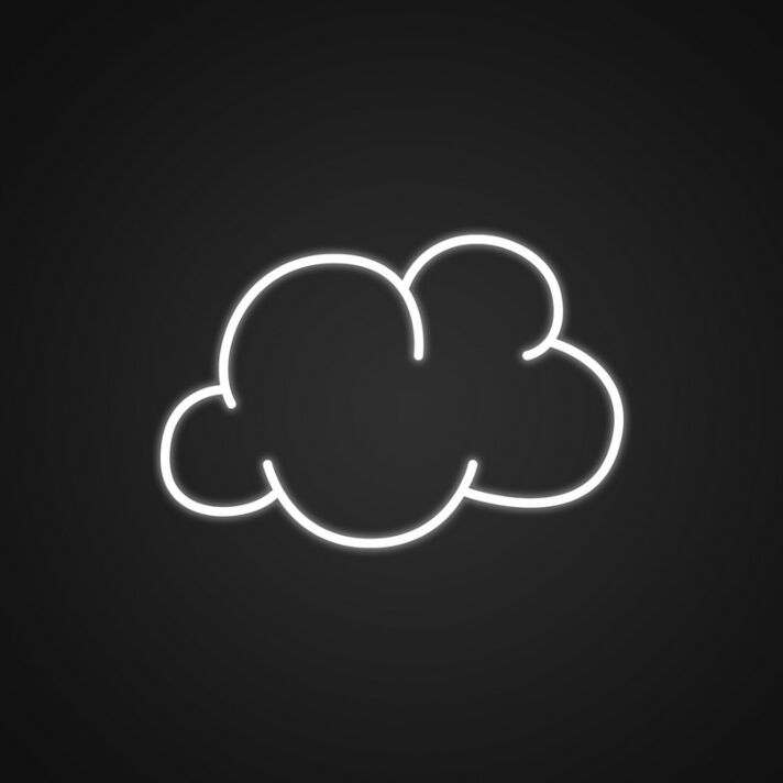 Clouds Neon Sign for Relaxing and Peaceful Spaces