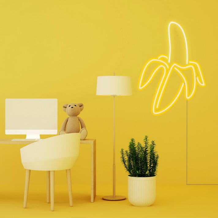 Banana Neon Sign for Fun and Whimsical Decor