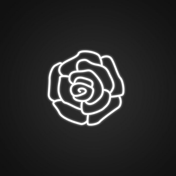 Pretty Rose Neon Sign for Romantic and Elegant Decor