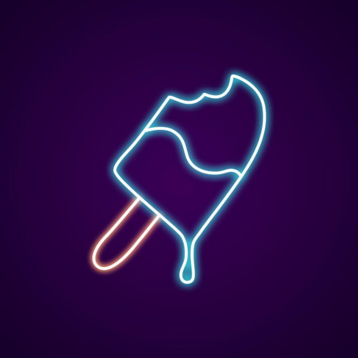 Ice Popsicle Neon Sign for Refreshing and Fun Spaces