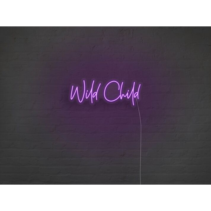 Wild Child Neon Sign for Playful and Fun Spaces