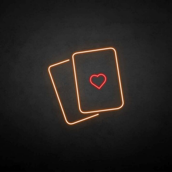 'Love Card' neon sign