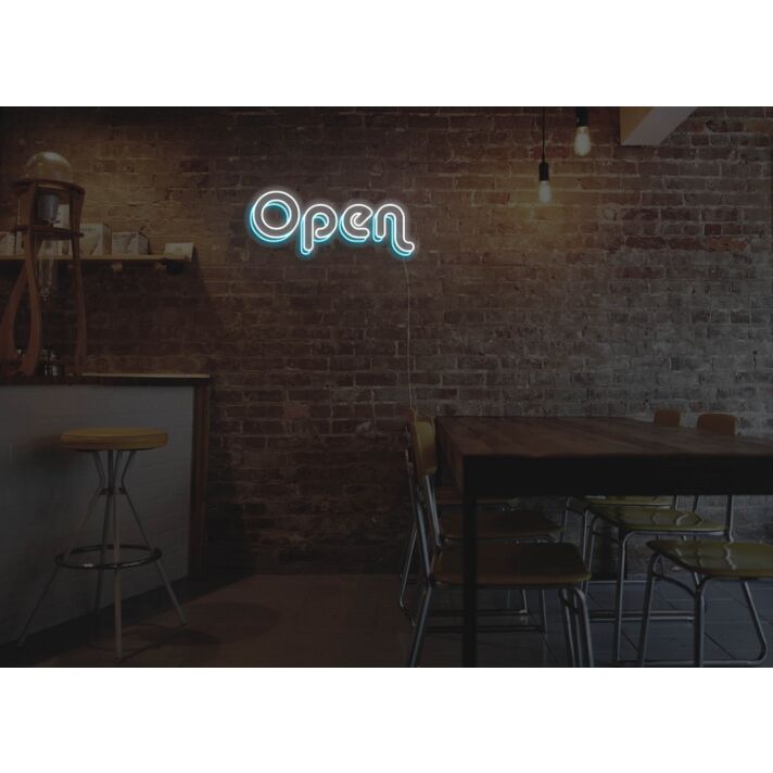 Retro Version 2 Open Neon Sign for Businesses and Shops