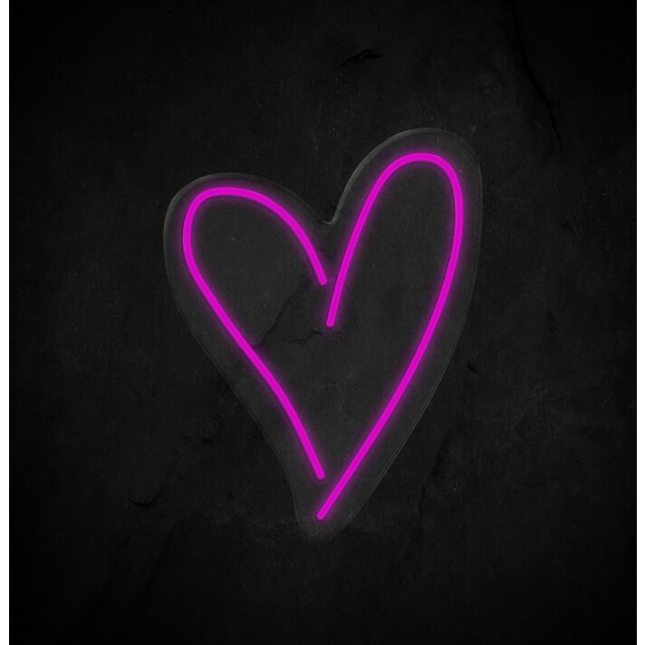 Heart Neon Sign for Romantic and Loving Spaces