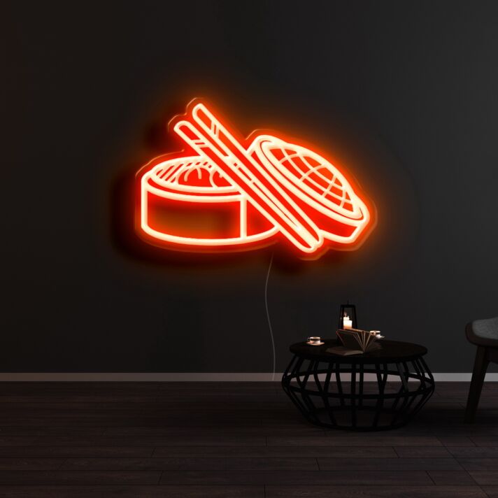 Chinese Cantonese Dim Sum Neon Sign for Cultural and Whimsical Decor