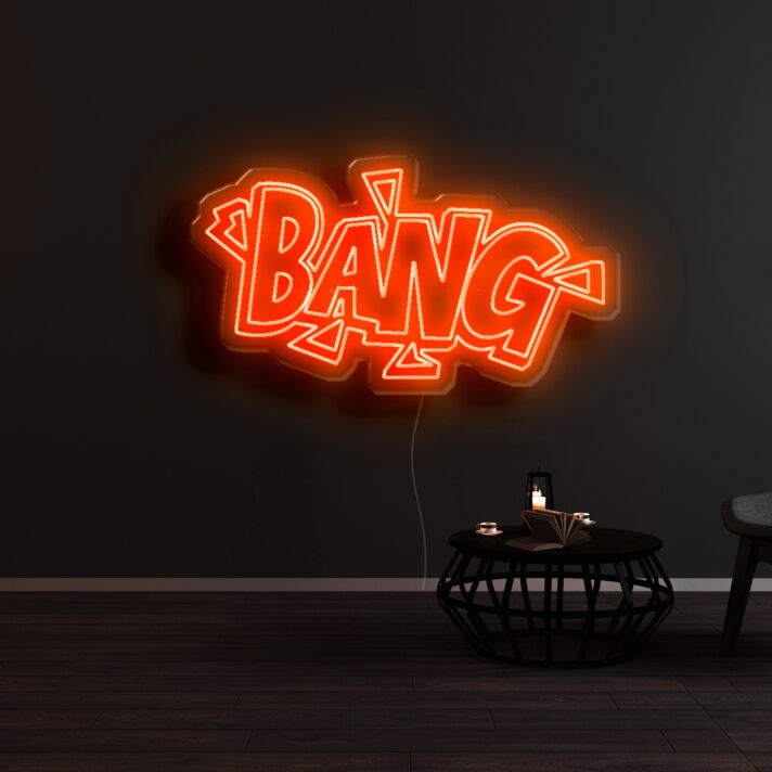 BANG Neon Sign for Comic Book Fans
