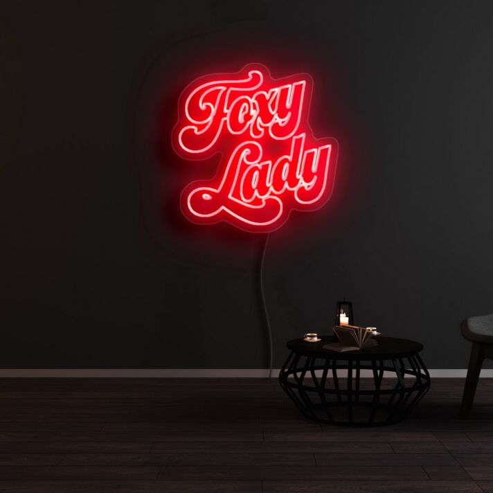 Foxy Lady Neon Sign for Playful and Stylish Decor