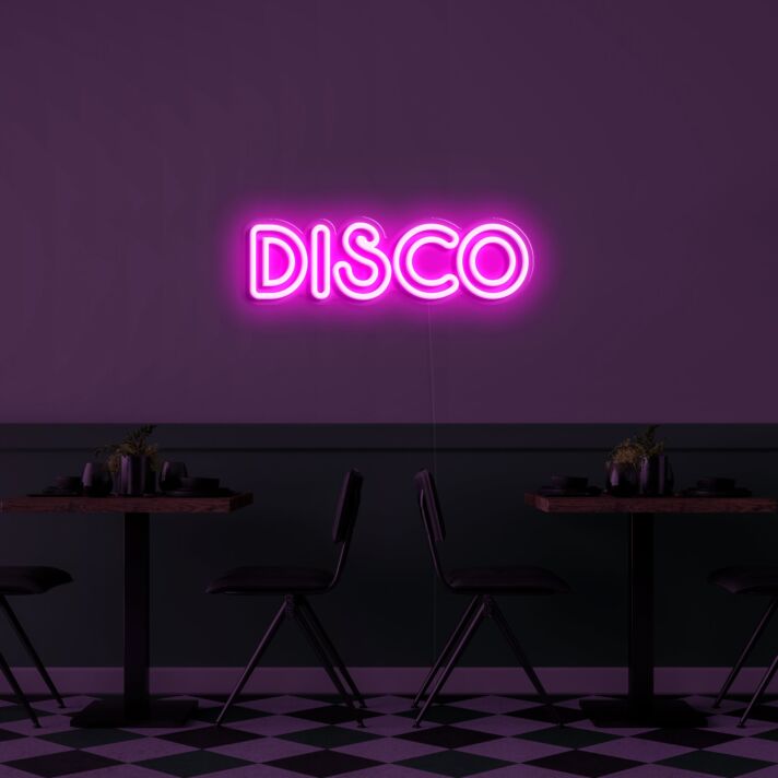 Disco V1 Neon Sign for Party and Dance Spaces