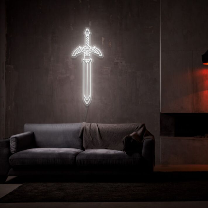 Master Sword Neon Sign for Game Lovers and Fantasy Fans