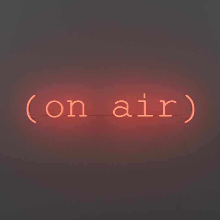 On Air V1 Neon Sign for Studios and Broadcasting Spaces