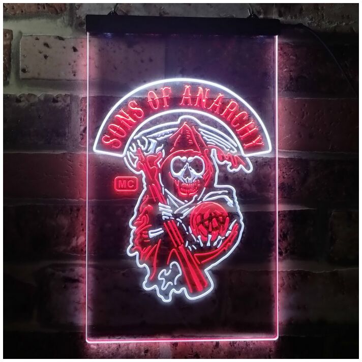 Sons of Anarchy Dual LED Neon Sign for TV Show Fans