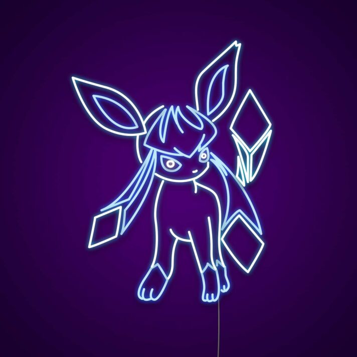 Glaceon Neon Sign for Anime Fans
