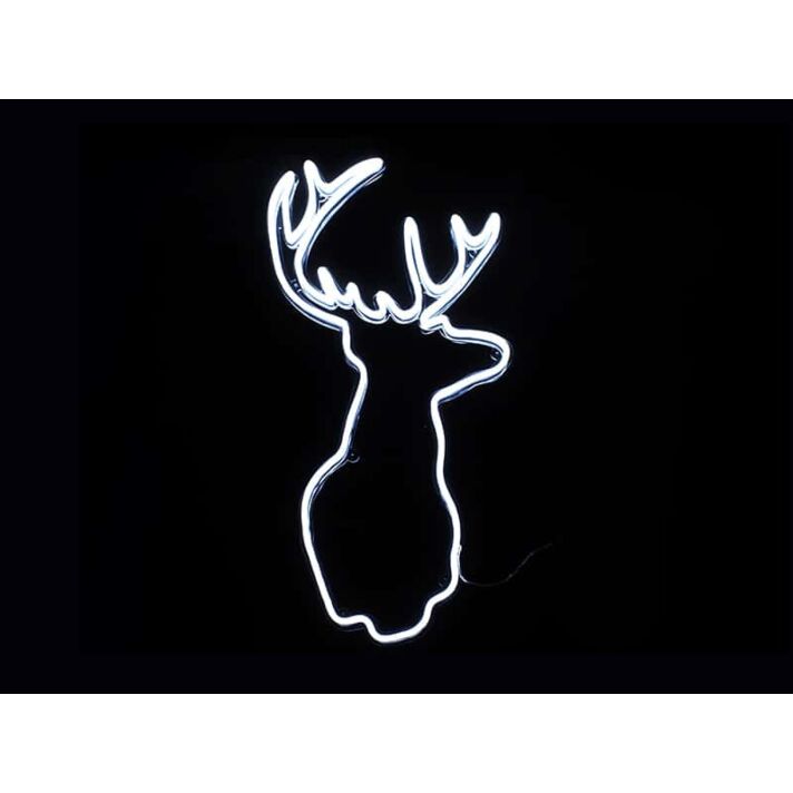 Deer Head Neon Sign for Nature and Rustic Decor