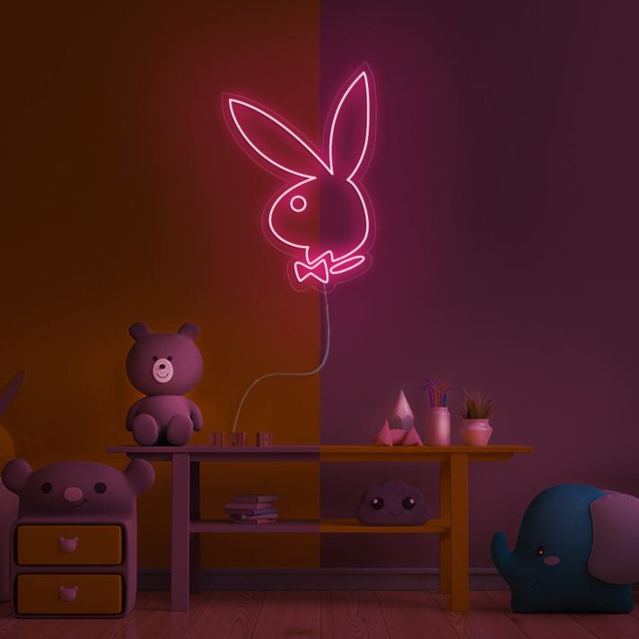 Rabbit Neon Sign for Animal and Whimsical Decor
