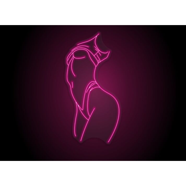 Sexy Body Female Figure Neon Sign for Bold and Artistic Decor