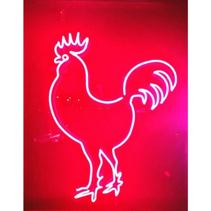Rooster Cock Chicken Neon Sign for Farm and Rustic Decor