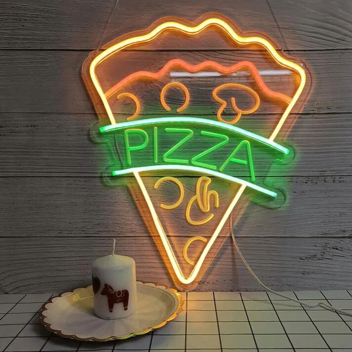 Pizza Neon Sign for Pizza House Restaurants