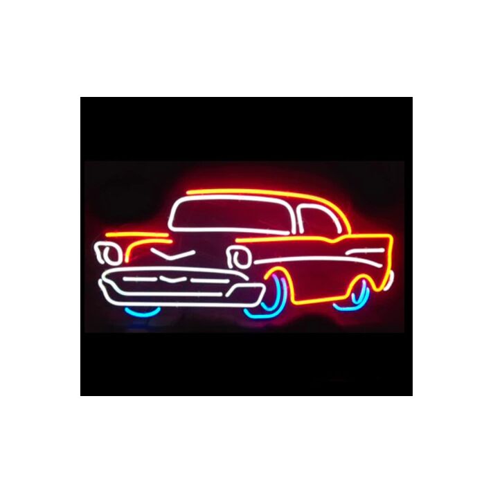 Classic Chevy Hot Rod Neon Car Signs Light for Car Enthusiasts