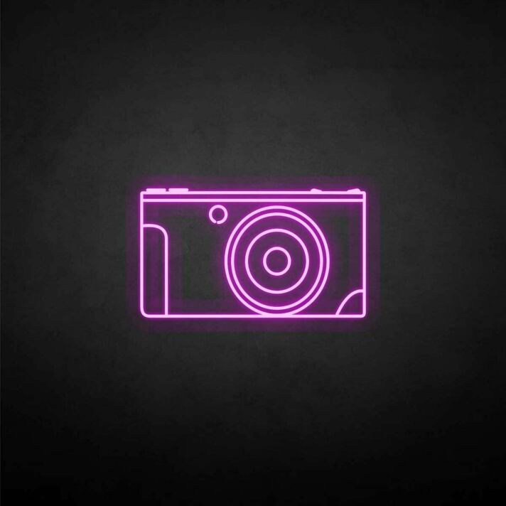 'CAMERA' neon sign