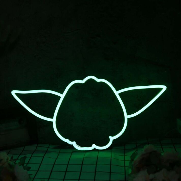 Star War Yoda Green Neon Sign for Star Wars Fans