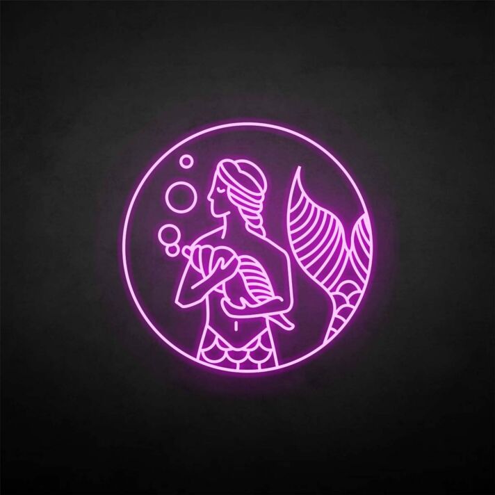 'Mermaid' neon sign