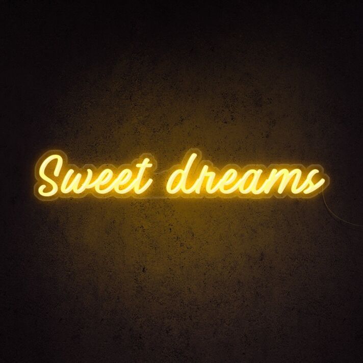 Sweet Dreams Neon Sign for Peaceful and Relaxing Bedrooms