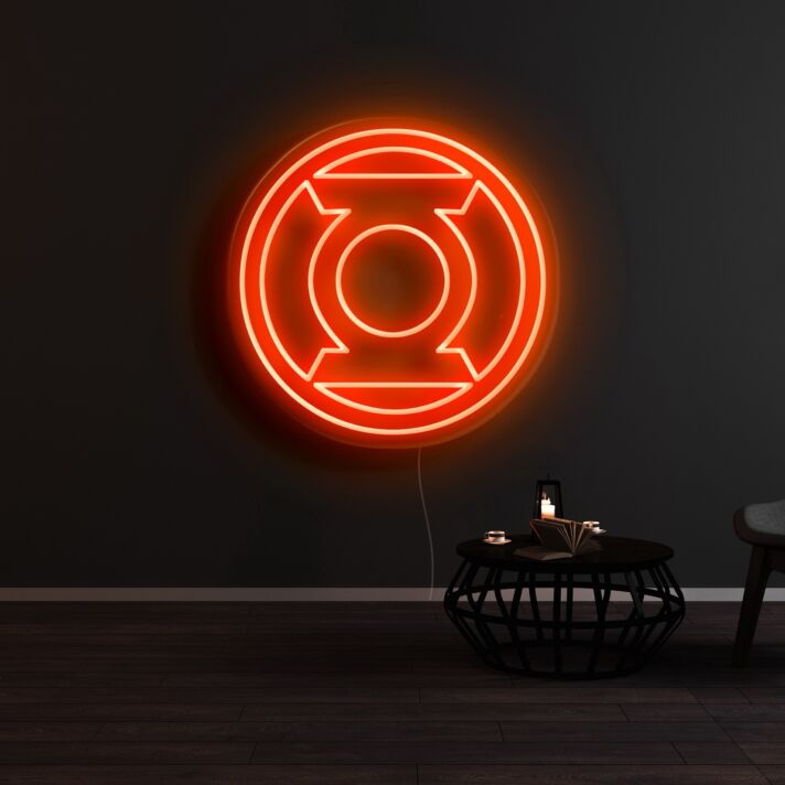 Green Lantern Neon Sign for Superhero Fans