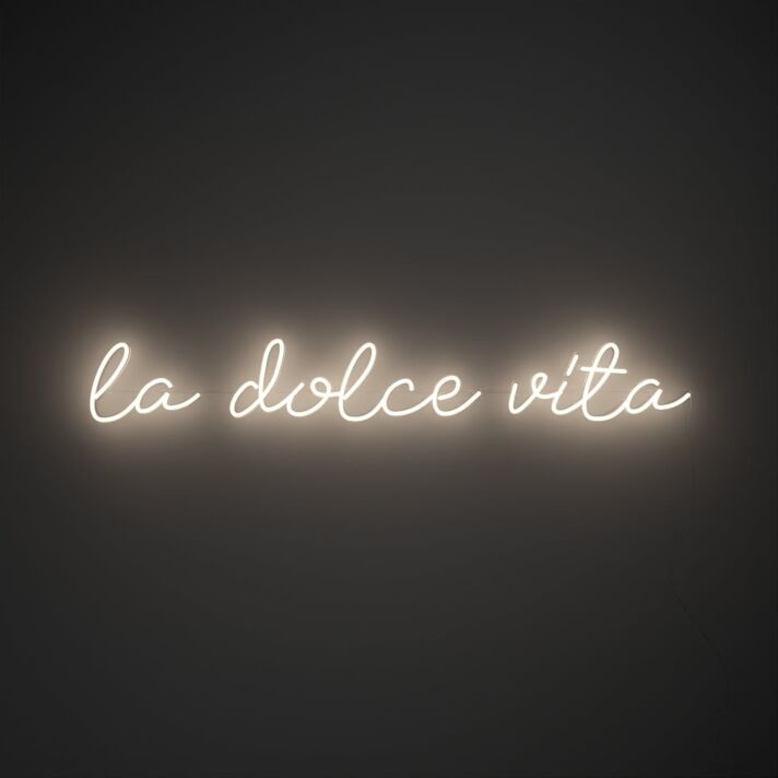 La Dolce Vita Neon Sign for Elegant and Stylish Decor