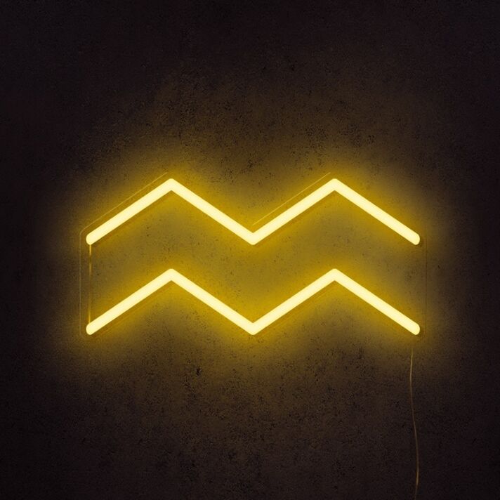Aquarius Horoscope Neon Sign perfect for horoscope enthusiasts