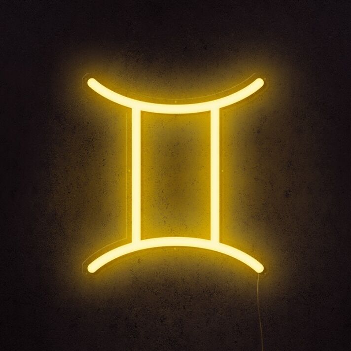 Gemini Horoscope Neon Sign for zodiac enthusiasts