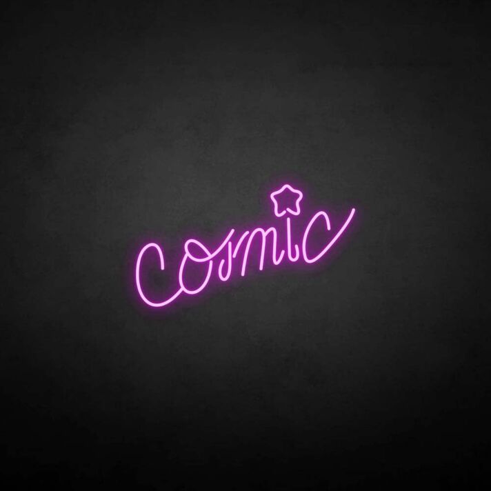 Comic' neon sign