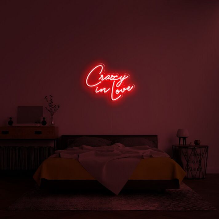 Crazy In Love Neon Sign for fun and romantic settings