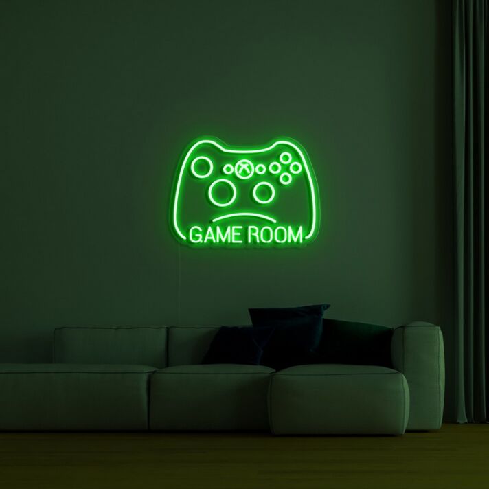 Games Room Neon Sign perfect for gaming spaces